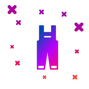 Renk Çalışmaları simgesi beyaz arkaplanda izole edildi. Kademeli rastgele dinamik şekiller. Vektör.