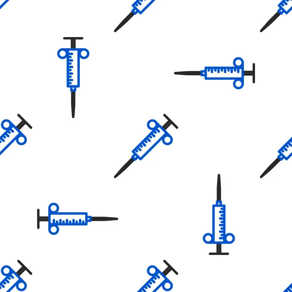 Line Spuit Pictogram Geïsoleerd Naadloos Patroon Witte Achtergrond Spuit Voor — Stockvector