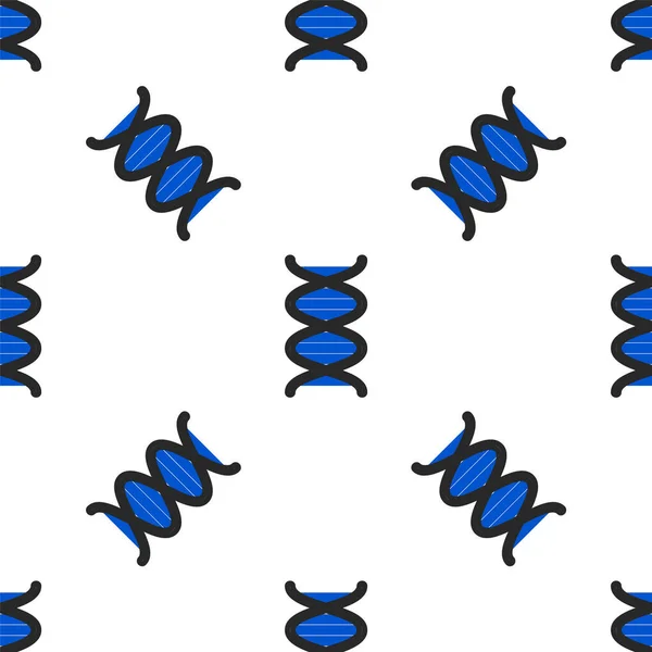 Çizgi Dna Sembolü Simgesi Beyaz Arkaplanda Izole Edilmiş Kusursuz Desen — Stok Vektör