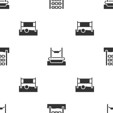 Tic tac toe oyunu, Bungee ve voleybol ağı topun pürüzsüz desenli olması. Vektör