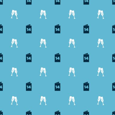 Tebrik kartı ve şampanya kadehini kusursuz bir şekilde ayarla. Vektör