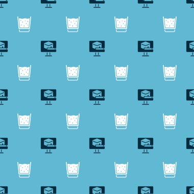 Kabe Camii 'ni ve Cam' i kusursuz bir şekilde suyla donatın. Vektör