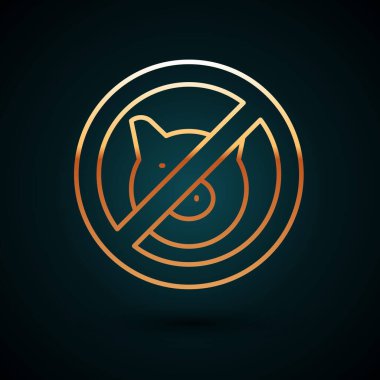 Koyu mavi arka planda izole edilmiş bir domuz simgesi yok. Kes şunu. Hayvan sembolü. Vektör