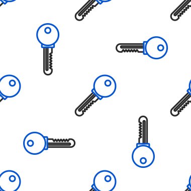 Satır Anahtarı simgesi beyaz arkaplanda izole edilmiş kusursuz desen. Renkli taslak konsepti. Vektör