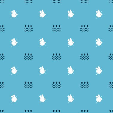 Su dalgalarını, buharlaşmayı ve suyu kusursuz bir şekilde düşür. Vektör