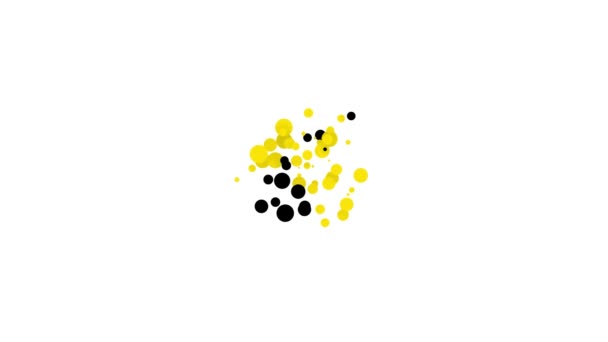 Fekete Yoyo játék ikon elszigetelt fehér háttérrel. 4K Videó mozgás grafikus animáció — Stock videók