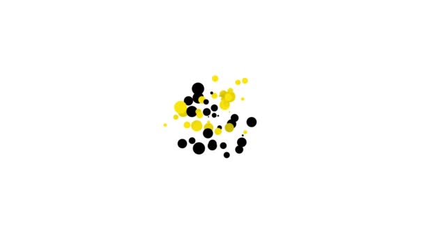 Garrafa preta de champanhe em um ícone de balde de gelo isolado no fundo branco. Animação gráfica em movimento de vídeo 4K — Vídeo de Stock