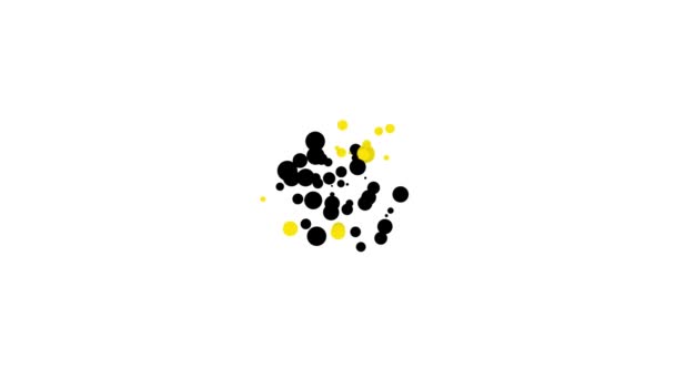 Icône Fromage noir isolé sur fond blanc. Animation graphique de mouvement vidéo 4K — Video