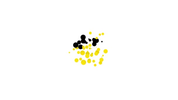 Ikona Černý sýr izolované na bílém pozadí. Grafická animace pohybu videa 4K — Stock video