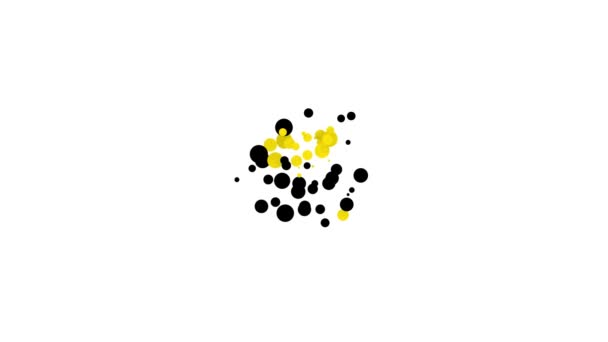 Černá Nelíbí se mi v bublině ikony izolované na bílém pozadí. Grafická animace pohybu videa 4K — Stock video