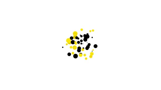 Icono de fruta de uva negra aislado sobre fondo blanco. Animación gráfica de vídeo 4K — Vídeos de Stock