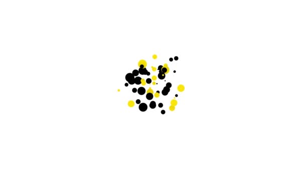 Піратська ікона чорної локації ізольована на білому тлі. 4K Відеографічна анімація — стокове відео