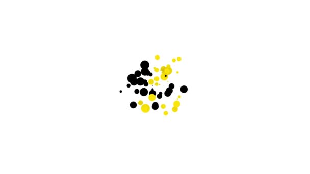 Icono de gota de aceite negro aislado sobre fondo blanco. Animación gráfica de vídeo 4K — Vídeos de Stock