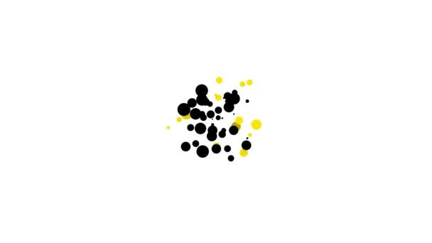 Negro Icono de flecha direccional de muchas maneras aislado sobre fondo blanco. Animación gráfica de vídeo 4K — Vídeo de stock
