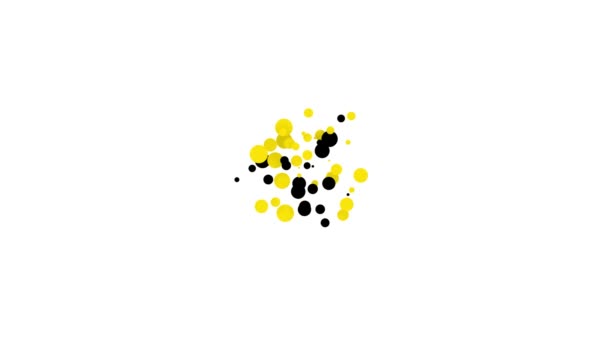 Ikona Černé náušnice izolované na bílém pozadí. Šperky. Grafická animace pohybu videa 4K — Stock video