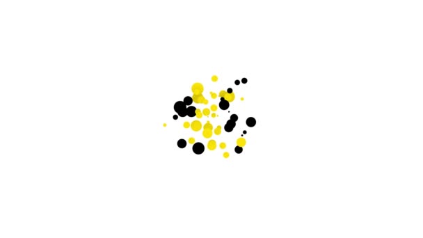Ікона "Чорних сережок" ізольована на білому тлі. Смачні аксесуари. 4K Відеографічна анімація — стокове відео