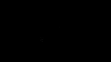Beyaz çizgi, siyah arkaplanda 30 derecenin altına iniyor. Sıcaklık temizleme. 4K Video hareketli grafik animasyonu