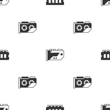 RAM 'i, rastgele erişim hafızasını, video grafik kartını ve kusursuz deseni ayarla. Vektör