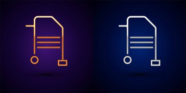 Siyah arka planda izole edilmiş engelli kişi simgesi için Altın ve Gümüş Yürütücü. Vektör