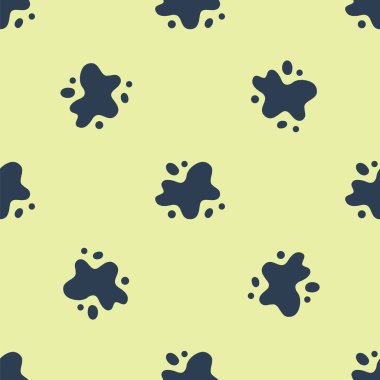 Mavi Su sızıntısı ikonu sarı arka planda izole edilmiş pürüzsüz desen. Vektör