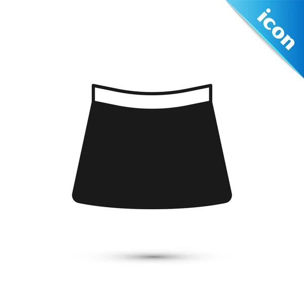 Grey Skirt Icon Isolated White Background Vector — Vettoriale Stock