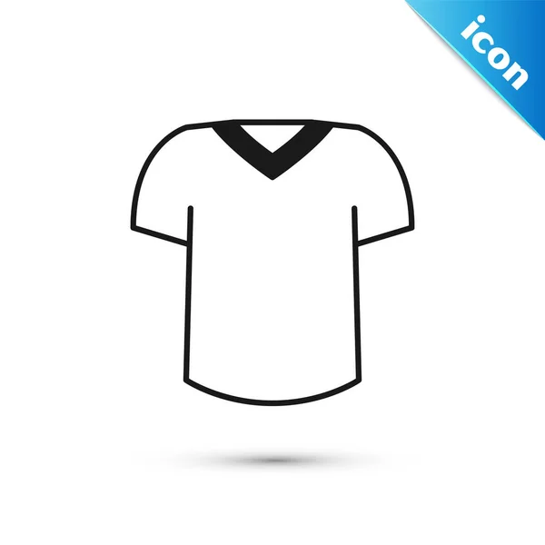 Icona Shirt Grigia Isolata Sfondo Bianco Vettore — Vettoriale Stock