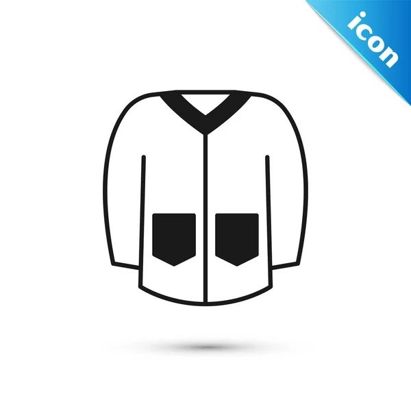 灰色汗衫图标孤立在白色背景 滑翔机图标 汗衫标志 — 图库矢量图片