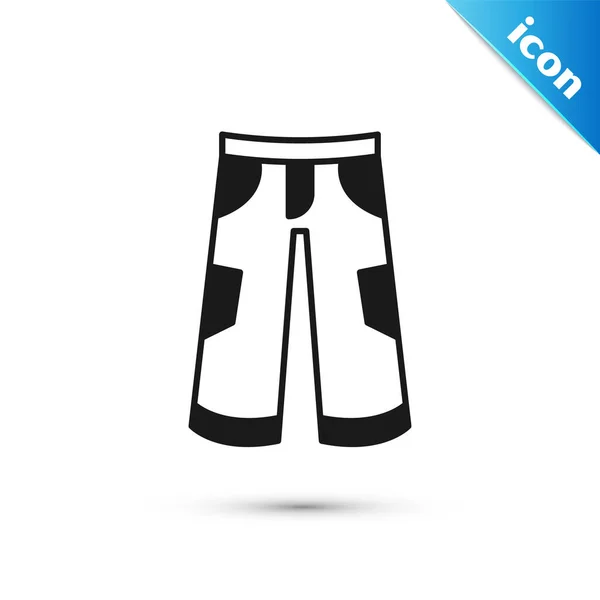 Grey Pants Icon Isolated White Background Trousers Sign Vector — Vettoriale Stock