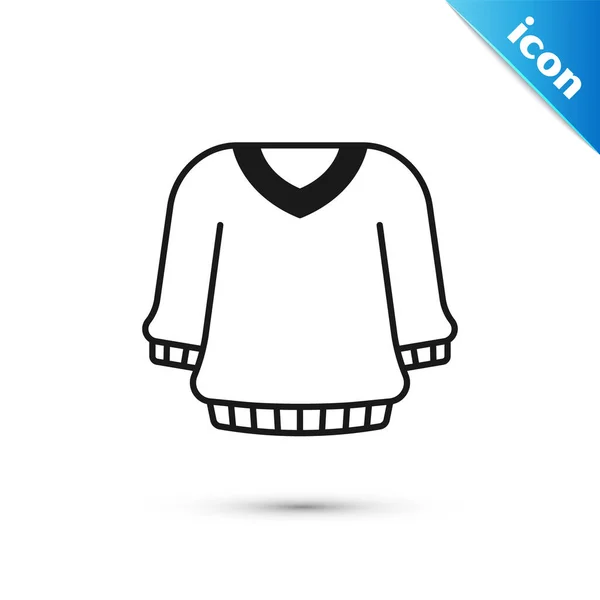 Graues Sweater Symbol Isoliert Auf Weißem Hintergrund Pullover Symbol Sweatshirt — Stockvektor