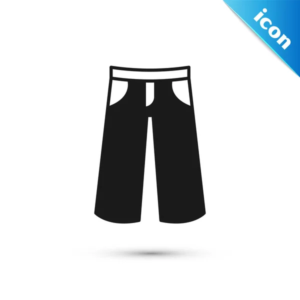 Grey Pants Icon Isolated White Background Trousers Sign Vector - Stok Vektor