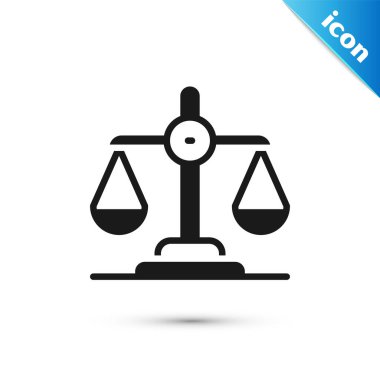 Gri cinsiyet eşitliği simgesi beyaz arkaplanda izole edildi. Eşit ücret ve fırsat iş konsepti. Vektör