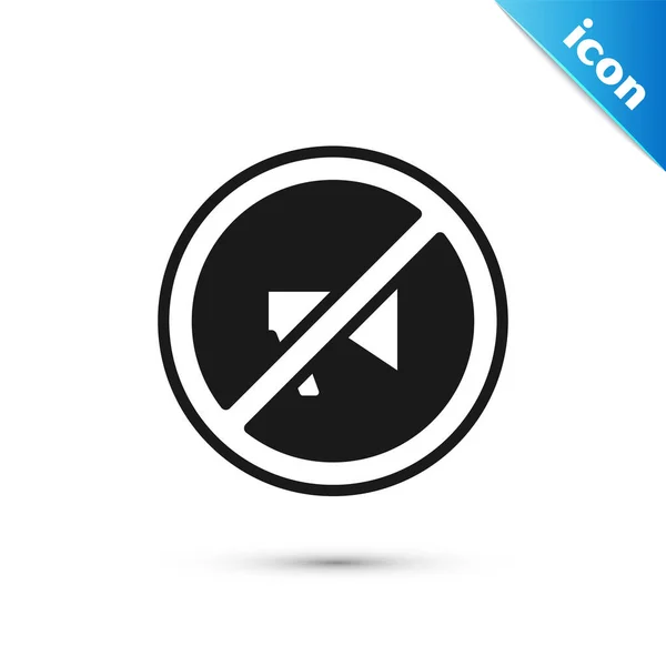 Grey Censored Stamp Icon Isolated White Background Vector — Stock Vector