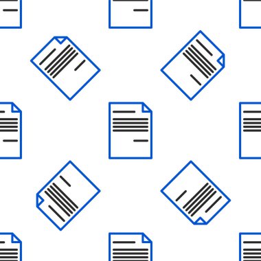 Çizgi Belgesi simgesi beyaz arkaplanda izole edildi. Dosya simgesi. Kontrol listesi simgesi. İş konsepti. Renkli taslak konsepti. Vektör.