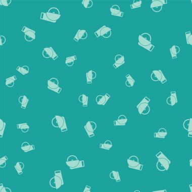 Yeşil elektrikli yuvarlak testere çelik dişli disk simgesi yeşil arka planda izole edilmiş pürüzsüz desen. Tahta ya da metal kesmek için elektrikli el aleti. Vektör.