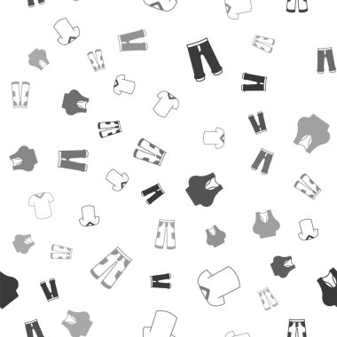 Set Pantolon, tişört, Undershirt ve pürüzsüz desende. Vektör