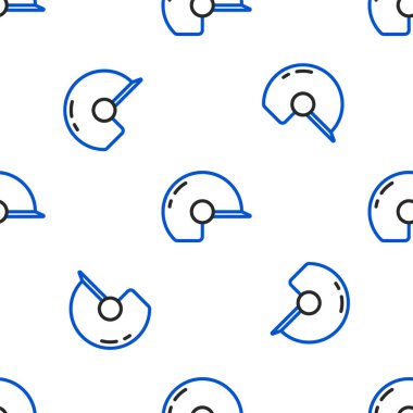 Beyzbol miğferi simgesi beyaz arkaplanda izole edilmiş kusursuz desen. Renkli taslak konsepti. Vektör