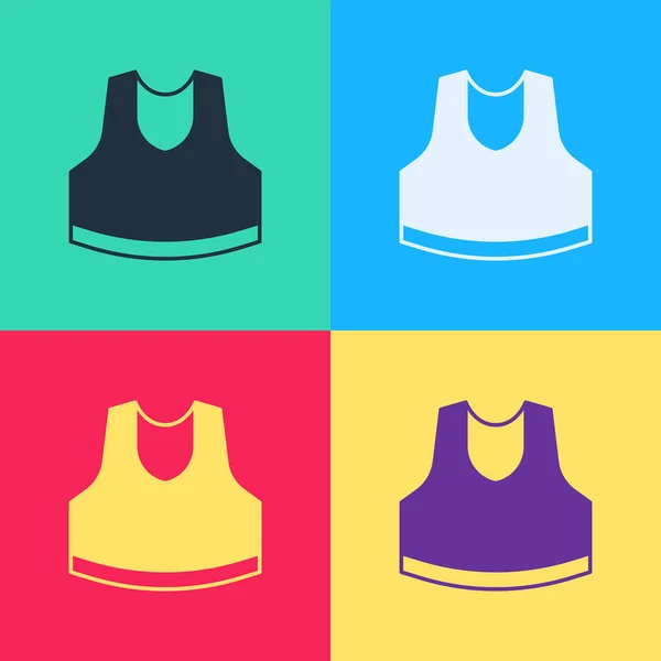 Pop art Icône de maillot isolé sur fond de couleur. Vecteur — Image vectorielle