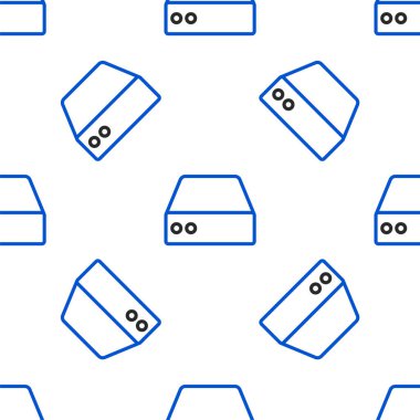 Satır Sunucusu, Data, Web Sunucu simgesi izole edilmiş beyaz arkaplan üzerinde kusursuz desen. Renkli taslak konsepti. Vektör