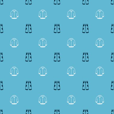 Pantolon ve kapüşonluyu kusursuz bir kalıba sokun. Vektör