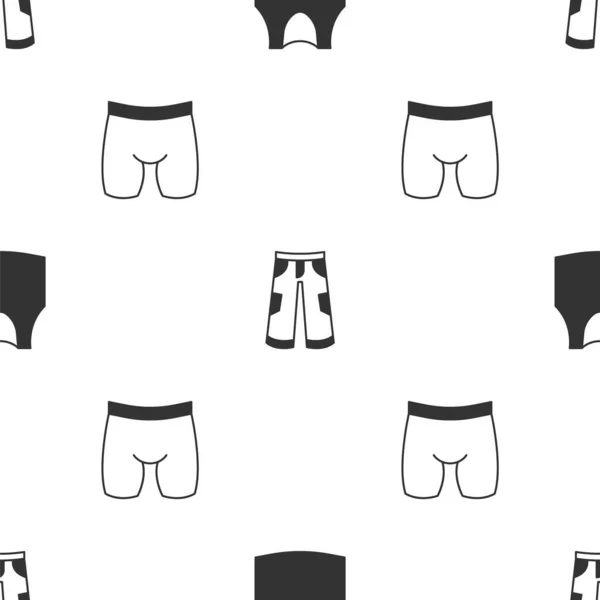 Állítsa Subshirt, nadrág és kerékpáros rövidnadrág zökkenőmentes minta. Vektor — Stock Vector