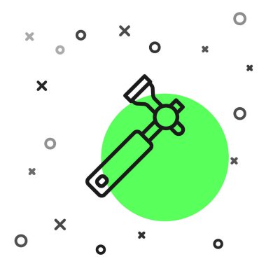 Siyah çizgili kuyumcular elmas derecelendirme için beyaz arka planda izole edilmiş badem simgesini kullanıyor. Vektör