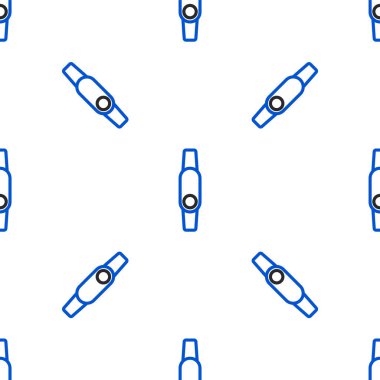 Çizgi Akıllı simgesi beyaz arkaplanda izole edilmiş kusursuz desen. Fitness uygulaması konsepti. Renkli taslak konsepti. Vektör