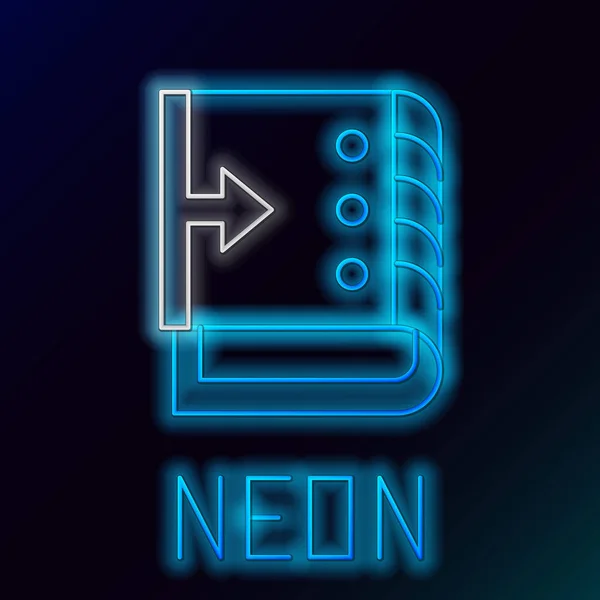 Leuchtendes Neon Line Sound Mixer Controller Symbol isoliert auf schwarzem Hintergrund. DJ-Ausrüstung Schieberegler Tasten. Mischpult. Buntes Rahmenkonzept. Vektor — Stockvektor