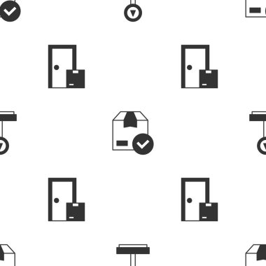 Ölçeklendirme, işaretli aksesuar kutusu ve ev teslimat hizmetlerini sorunsuz bir şekilde ayarla. Vektör