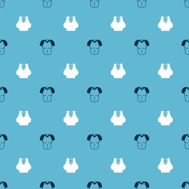 Tişört ve Undershirt 'ü kusursuz desenlere ayarla. Vektör