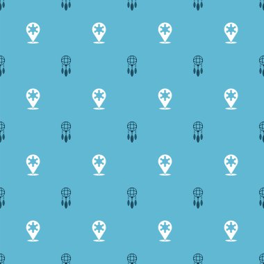 Tüylü Rüya Avcısı 'nı ve Hexagram Şerifi' ni kusursuz bir düzene sokun. Vektör