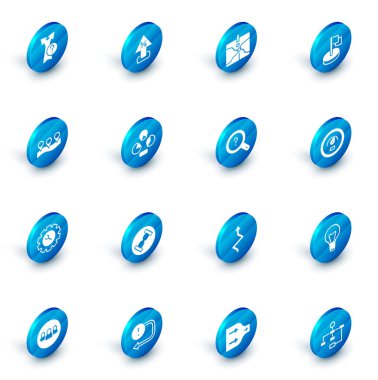 Percent yukarı ok, kavşak noktası, bayrak, konum, anahtarlık ve dişli, pasta grafiği bilgisi, dijital hız ölçer ve bilinmeyen arama simgesi ayarla. Vektör