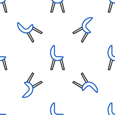 Kol Koltuğu simgesi beyaz arkaplanda izole edilmiş. Renkli taslak konsepti. Vektör