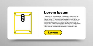 Satır Zarfı simgesi beyaz arkaplanda izole edildi. Mesaj konsepti alındı. Yeni, e-posta gelen mesaj, SMS. Posta servisi. Renkli taslak konsepti. Vektör