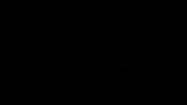 Siyah arkaplanda özgeçmiş simgesine sahip beyaz çizgi bilgisayar monitörü. Özgeçmiş başvurusu. Profesyonel personel aranıyor. Personel analizi devam ediyor. 4K Video hareketli grafik canlandırması